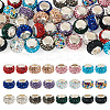 36Pcs 12 Colors Alloy Clay Pave Rhinestone European Beads ALRI-TA0001-30-2
