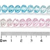 Transparent Painted Glass Beads Strands DGLA-A034-T8mm-A21-3