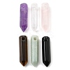 Natural Mixed Gemstone Pointed Pendants G-Q035-01-1