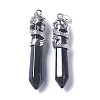 Natural Indian Agate Big Pointed Pendants G-G738-A-37-4