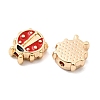 Brass Enamel Beads KK-A277-18G-2