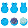 Boutigem 6Pcs 6 Style DIY Silicone Fondant Molds DIY-BG0001-22-7