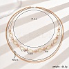 Elegant Minimalist Style Iron & Plastic Multi-layered Long Necklaces for Women's Banquet 
Parties TS5252-1
