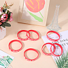 Word Star Student Silicone Cord Bracelet Wristband BJEW-WH0018-49A-4