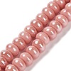 Glazed Porcelain Rondelle Beads PORC-Q001-01I-1