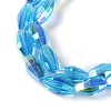 Electroplate Glass Beads Strands GLAA-Q101-03B-AB05-3