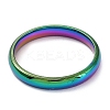 Ion Plating(IP) 304 Stainless Steel Flat Plain Band Rings STAS-I160-D-22mm-M-2