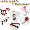 Iron Kilt Pins with 3 Loops KK-50.0x15.0-M-6