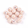 Electroplate Pearlized Glass Pearl Beads EGLA-T021-14C-08-1