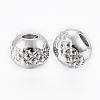 Tarnish Resistant 201 Stainless Steel Waffle Beads X-STAS-G154-37-6mm-2