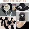 4Pcs 2 Colors PU Leather Artificial Flower Ornament Accesories FIND-CA0004-81-5