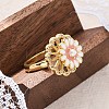 Dasiy Rotatable Open Cuff Rings for Women LS-RJEW-C118-06G-2