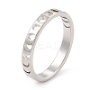 Non-Tarnish 201 Stainless Steel Moon Phase Finger Ring for Women LS-RJEW-A006-03P-3
