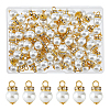 80Pcs Glass Pearl Pendants PALLOY-FH00016-1