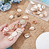 28Pcs 7 Styles Natural Mixed Shell Pendants PALLOY-HY00104-4