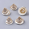 Natural Spiral Shell Pendants SSHEL-S258-95-2