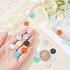 48Pcs 8 Colors Spray Painted Alloy Charms FIND-FH0002-71-3