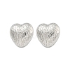 Non-Tarnish Heart 304 Stainless Steel Ear Studs EJEW-L290-029P-1