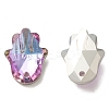 Electroplate Glass Pendants GLAA-A008-01-2