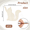 Cat Wood Unfinished Wood Cutouts DIY-WH0430-319A-2