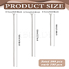 600Pcs 3 Styles 304 Stainless Steel Flat Head Pins STAS-LP0002-20-2