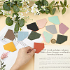 12Pcs 12 Colors PU Leather Diamond Shape Bookmarks AJEW-CL0001-22-3