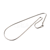 304 Stainless Steel Snake Chain Necklaces X-STAS-M174-005P-2.0-2
