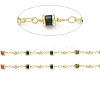 Natural Indian Agate Column Link Chains CHC-K014-07G-01-2