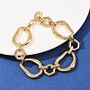 304 Stainless Steel Link Chain Bracelets for Women LS-BJEW-Z137-01G-3