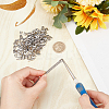 150Pcs 3 Styles 201 Stainless Steel Cover Cap STAS-GF0001-19-3