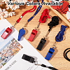 ABS Plastic Sports Outdoor Whistles NJEW-CN0001-09E-4