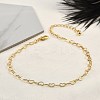 Brass Heart Link Bracelets for Women BJEW-G735-07G-01-1