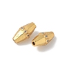 Matte Gold Color 925 Sterling Silver Pave Cubic Zirconia Beads STER-R014-02G-2