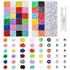 DIY Glass & Acrylic & Polymer Clay Beads Bracelets Making Kits DIY-FS0007-93-1