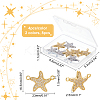 8Pcs 2 Colors Brass Micro Pave Clear Cubic Zirconia Links Connectors KK-CA0003-08-2