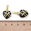 Real 18K Gold Plated Brass Glass Pendants KK-R161-01G-4
