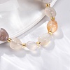 Natural Cherry Blossom Agate Beaded Bracelets for Women G-P563-07P-15-2