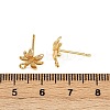 Brass Stud Earrings Findings X-KK-B137-13G-3