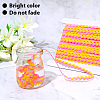 1 Roll Polyester with Paillette Wavy Fringe Trim Ribbon OCOR-GF0005-72A-6