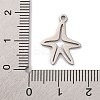Non-Tarnish 201 Stainless Steel Pendants LS-STAS-U016-08P-03-3