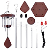 DIY Wood & Aluminium Round Tube Wind Chime Making Kits DIY-PH0023-72B-1