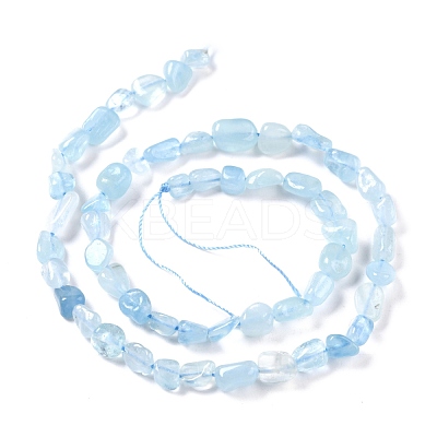 Natural Aquamarine Beads Strands G-G018-69-1