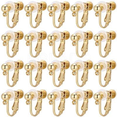 20Pcs 316 Stainless Steel Clip-on Earring Findings STAS-BBC0008-59G-1