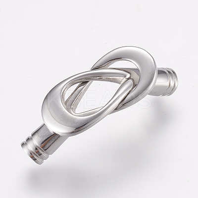 Tarnish Resistant 304 Stainless Steel Magnetic Clasps with Glue-in Ends LS-STAS-L189-14P-1
