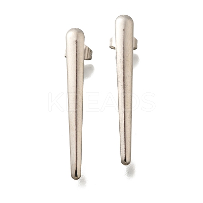 304 Stainless Steel Stud Earrings Findings STAS-D310-09P-02-1