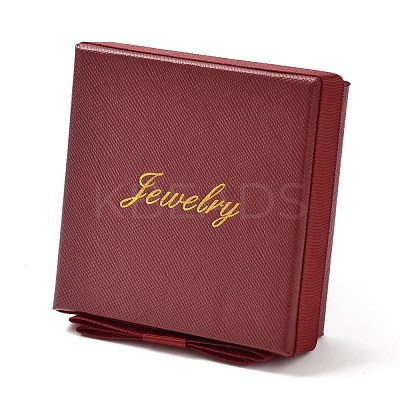 Square & Word Jewelry Cardboard Jewelry Boxes CBOX-C015-01C-01-1