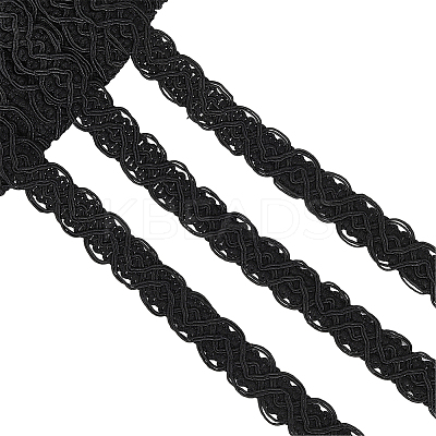 18Yards Polyester Braided Lace Trim OCOR-CY0001-88B-1
