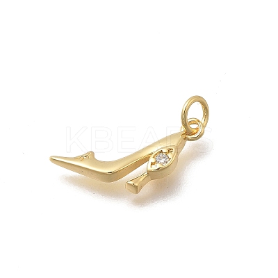 Brass Micro Pave Cubic Zirconia Pendants KK-D431-075B-01-1