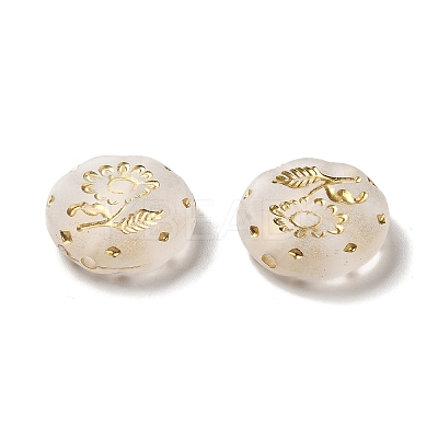 Transparent Plating Acrylic Beads X-OACR-L013-027-1