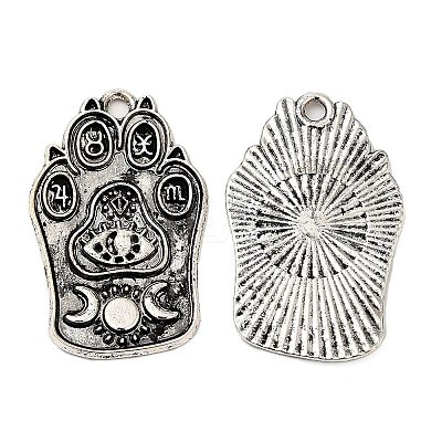 Tibetan Style Alloy Pendants FIND-C037-01D-AS-1